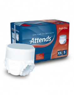 COUCHES CULOTTES ATTENDS PULL-ONS 5 TAILLE XS MEDICAL PARTNER