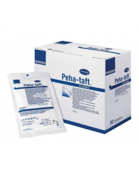 GANTS DE CHIRURGIE PEHA TAFT STÉRILES POUDRÉS MEDICAL PARTNER