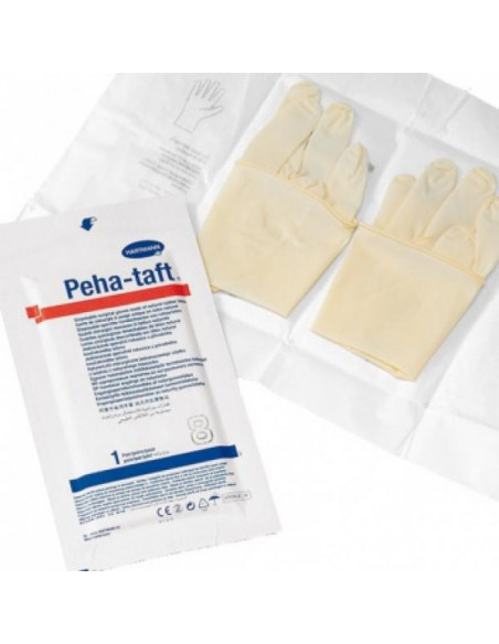 GANTS DE CHIRURGIE PEHA TAFT STÉRILES POUDRÉS MEDICAL PARTNER