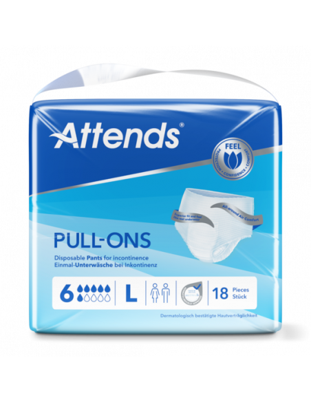 COUCHES CULOTTES ATTENDS PULL-ONS 6 TAILLE L MEDICAL PARTNER