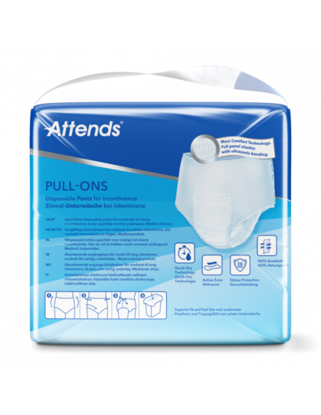 COUCHES CULOTTES ATTENDS PULL-ONS 6 TAILLE L MEDICAL PARTNER