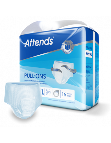 COUCHES CULOTTES ATTENDS PULL-ONS 6 TAILLE XL MEDICAL PARTNER