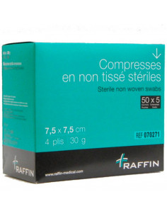 COMPRESSES STÉRILES 7.5 X...