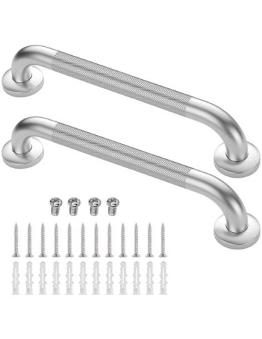 BARRE D'APPUI ACIER CHROMÉ 45CM