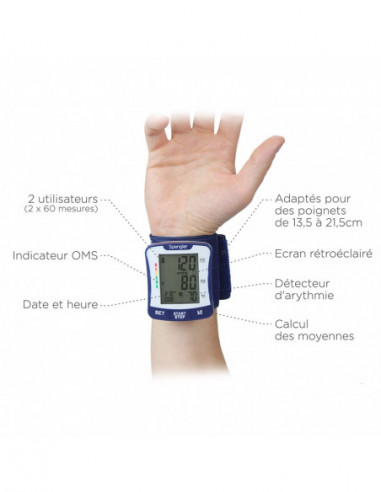 TENSIOMÈTRE AU POIGNET TENSONIC SPENGLER